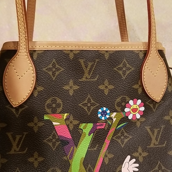 ๐HOST PICK๐ Louis Vuitton Takashi Murakami Neverfull - Picture 12 of 16
